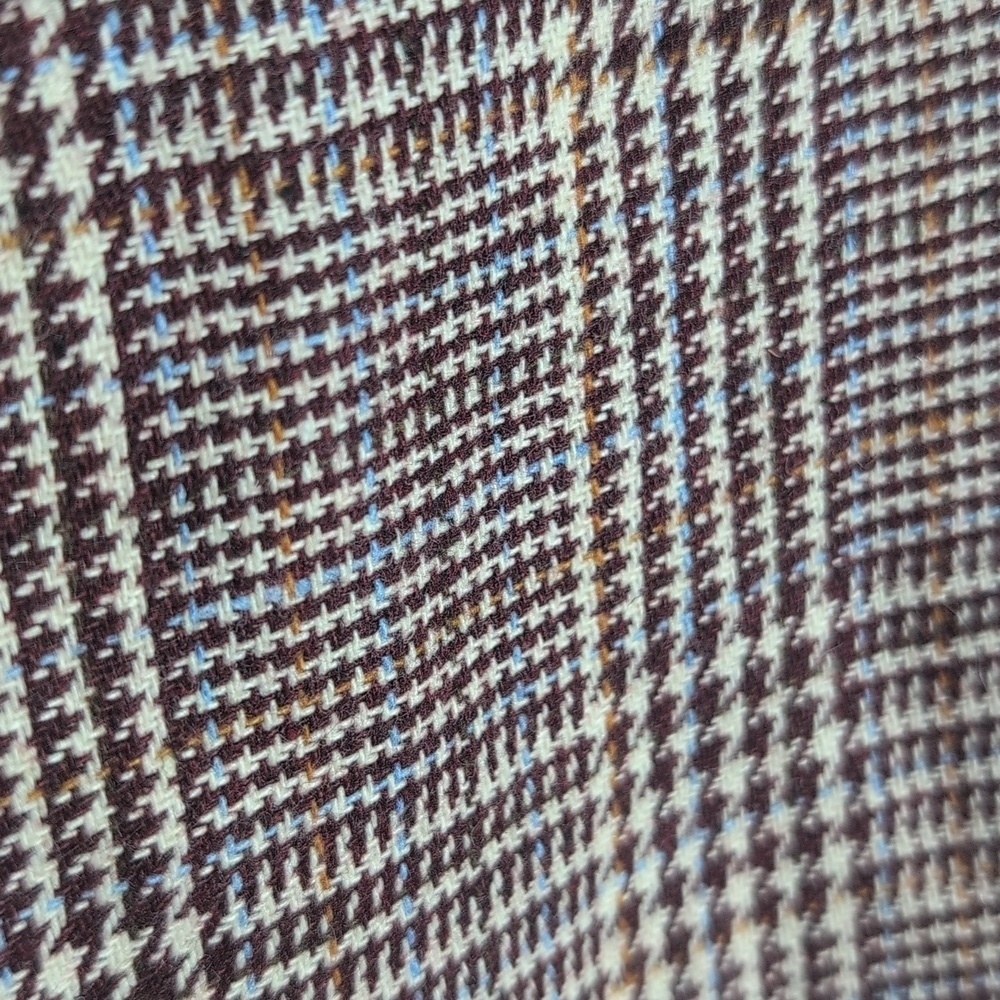Plaid Burgundy Zip Up Dress NWOT - Picture 5 of 10